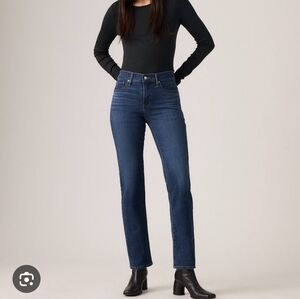 LEVIS 314 SHAPING STRAIGHT Classic Blue Jeans Slimming Contour Classy 29 Western